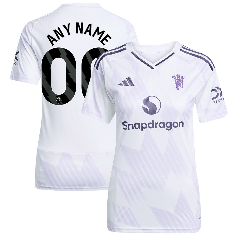 Manchester United Women's 2025/26 Away Replica Custom Jersey White - Adidas outlet