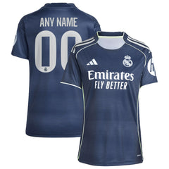 Real Madrid Women's 2025/26 Away Replica Custom Jersey Blue - Adidas outlet