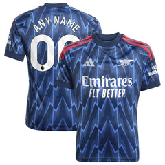 Arsenal Youth 2025/26 Away Replica Custom Jersey Blue - Adidas