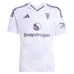 Manchester United Youth 2025/26 Away Replica Custom Jersey White - Adidas sale