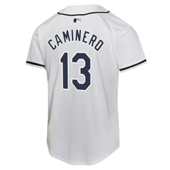Junior Caminero Tampa Bay Rays Nike Youth Home Player Game Jersey - White - Nike Online