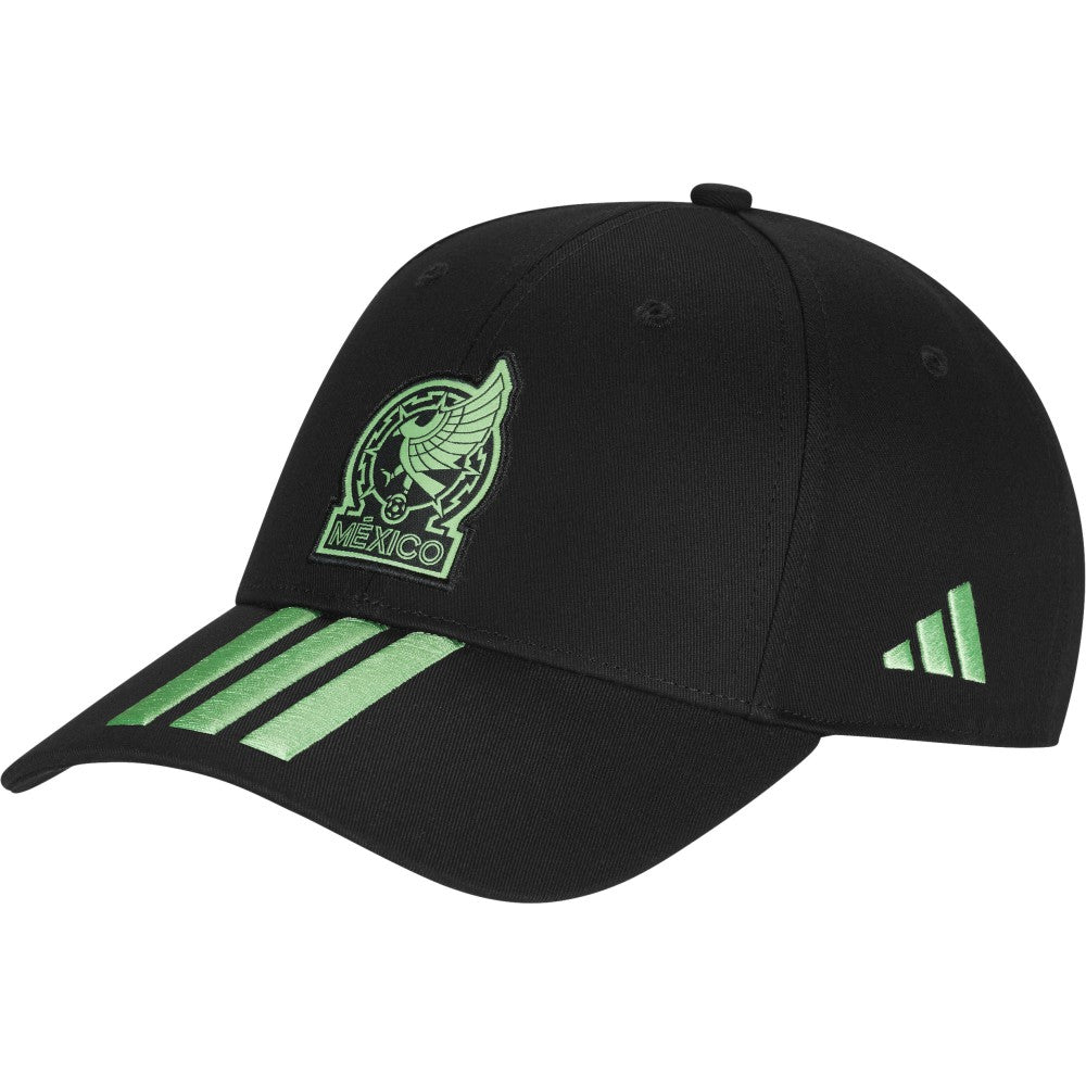 Mexico National Team Unisex FIFA x World Cup 2026 3 Stripes Baseball Adjustable Hat Black - Adidas