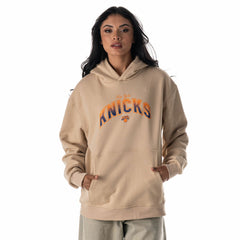 New York Knicks The Wild Collective Unisex Mantra Premium Hoodie Tan