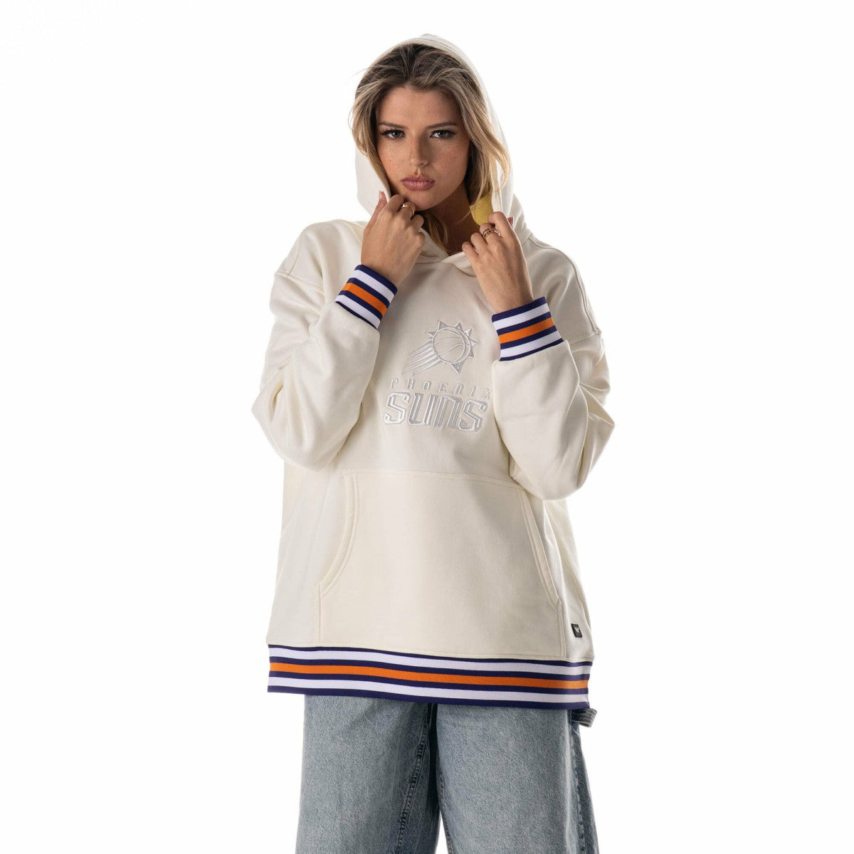 Phoenix Suns The Wild Collective Unisex 2025/26 City Edition Custom Rib Tonal Premium Hoodie White