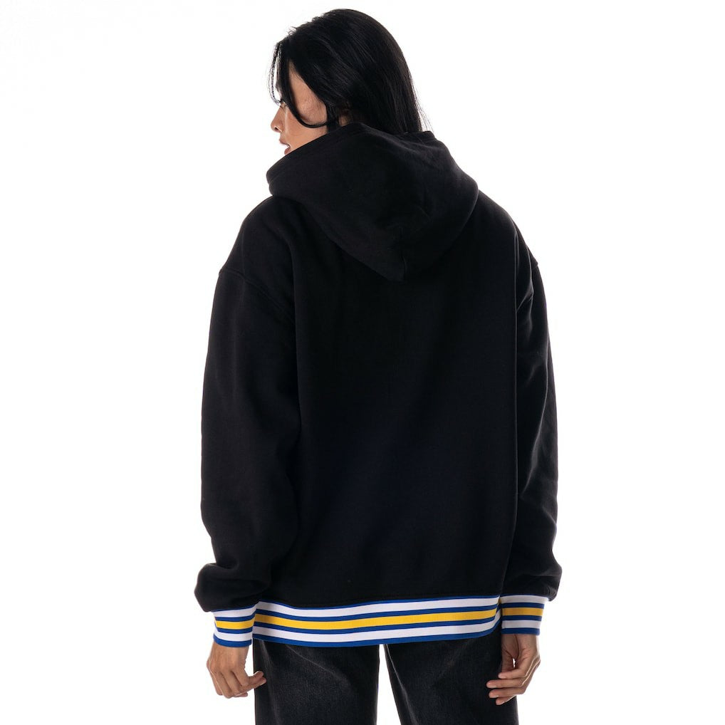 Golden State Warriors The Wild Collective Unisex Custom Rib Tonal Premium Hoodie Black