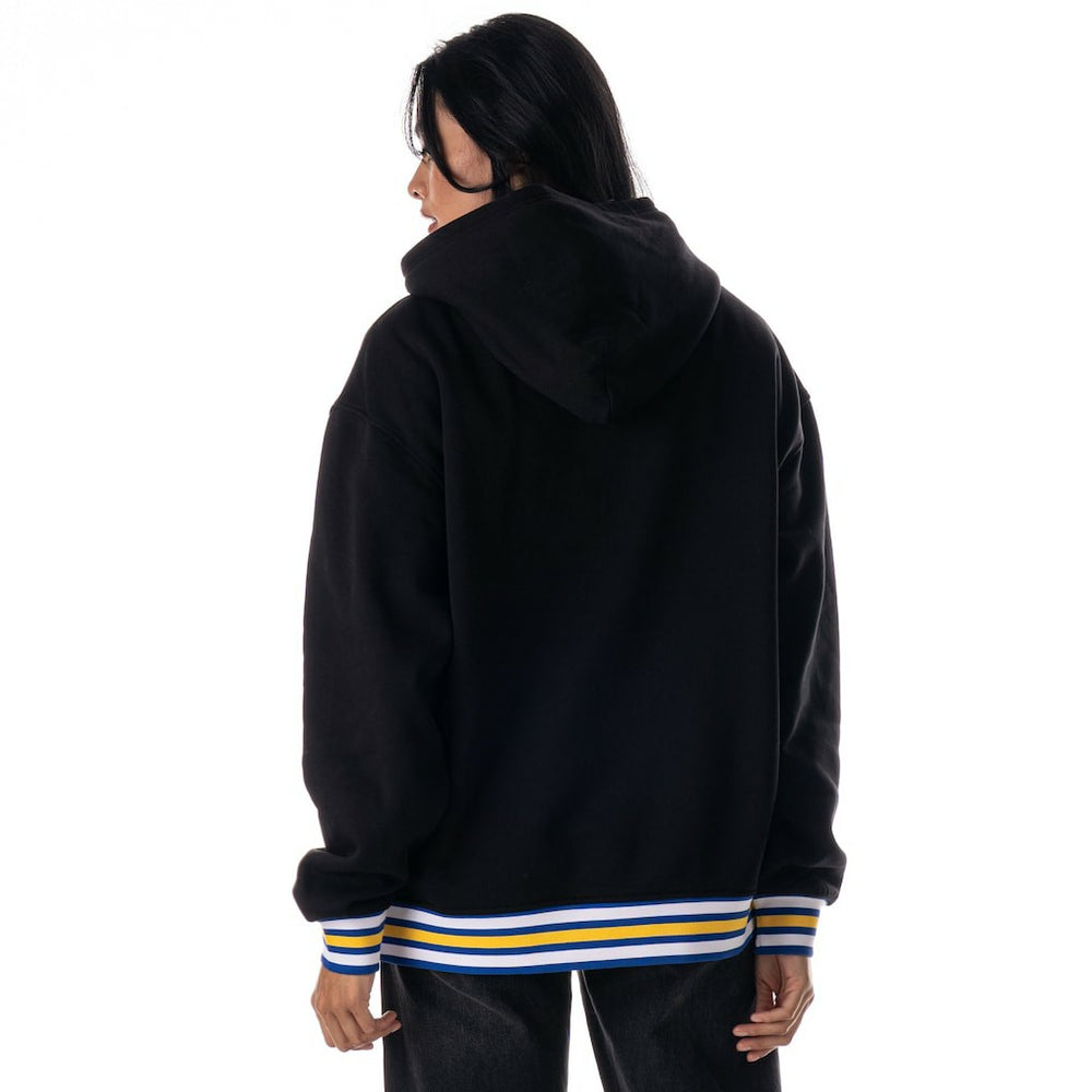 Golden State Warriors The Wild Collective Unisex Custom Rib Tonal Premium Hoodie Black