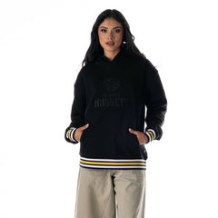 Denver Nuggets The Wild Collective Unisex Custom Rib Tonal Premium Hoodie Black
