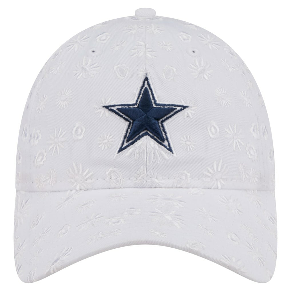 Dallas Cowboys New Era Women's Floral 9TWENTY Adjustable Hat White