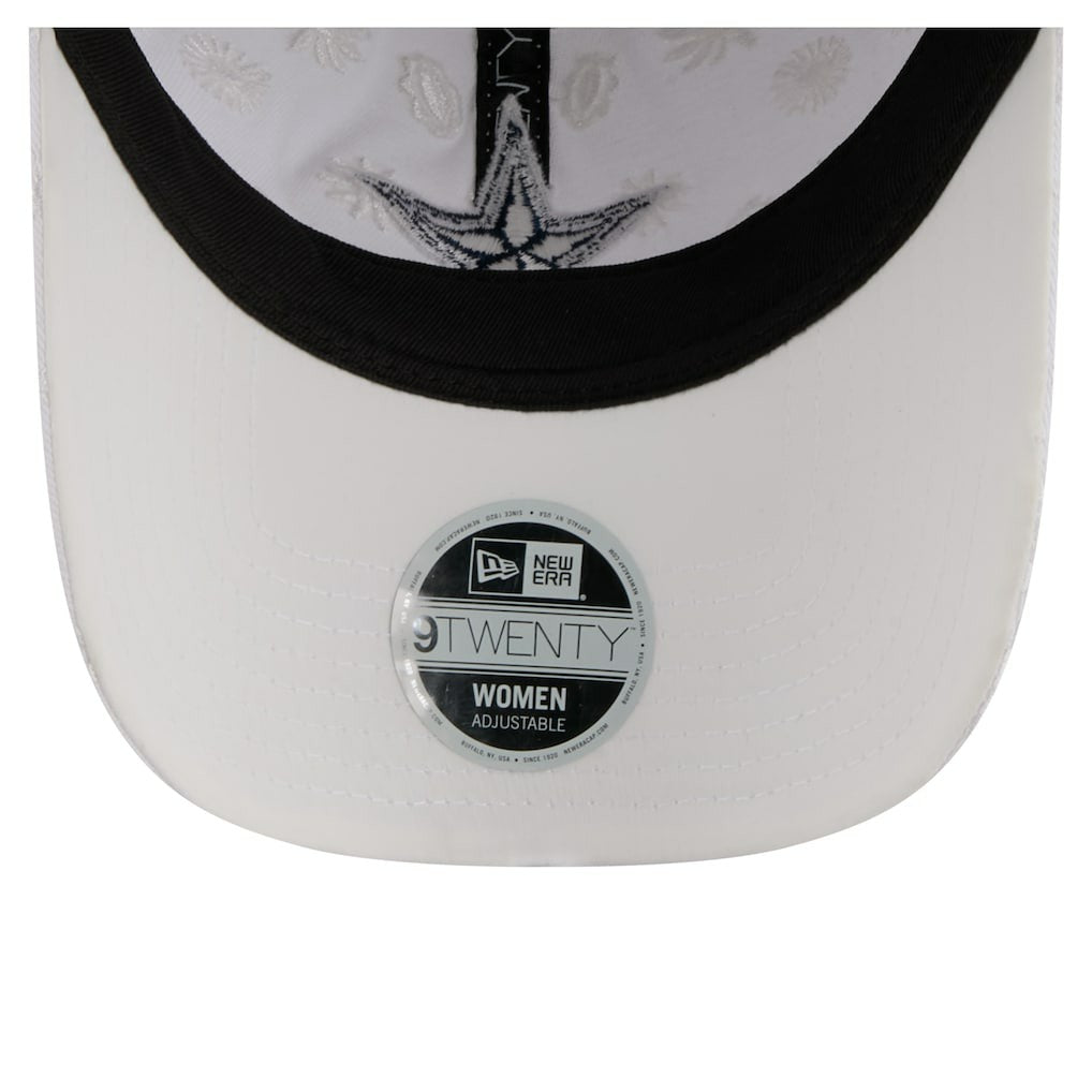 Dallas Cowboys New Era Women's Floral 9TWENTY Adjustable Hat White