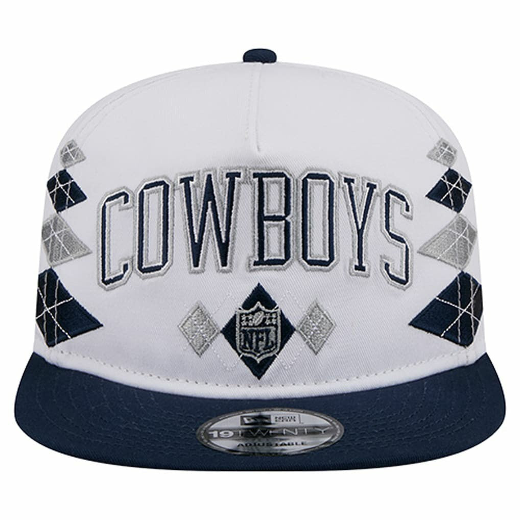 Dallas Cowboys New Era Argyle 19TWENTY Adjustable Hat White