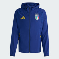Italy National Team FIFA x World Cup 2026 Full-Zip Travel Windbreaker Jacket Blue - Adidas