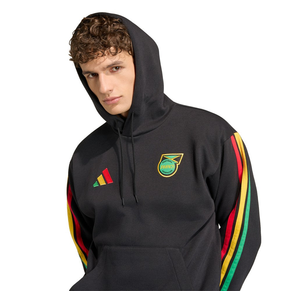 Jamaica National Team Alphaskin Fleece Hoodie Black - Adidas sale