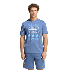 Argentina National Team FIFA x World Cup 2022 Winners Amply T-Shirt Blue - Adidas