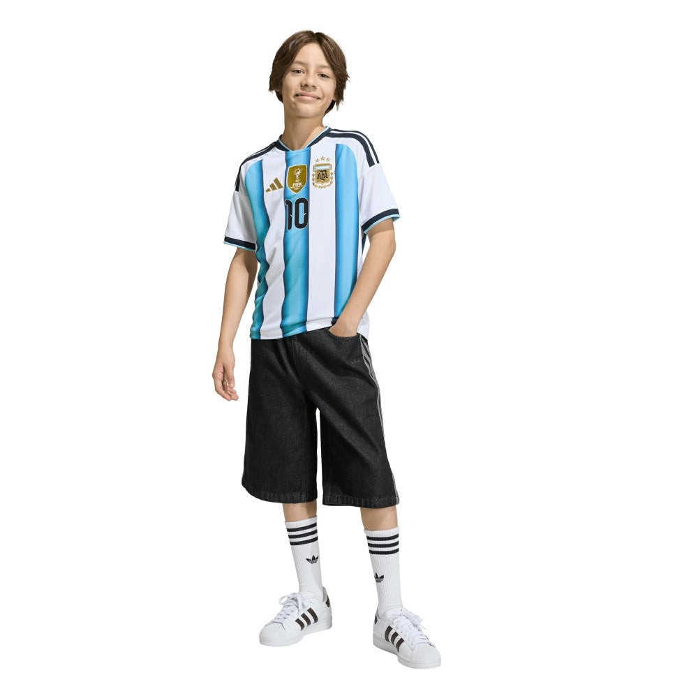 Lionel Messi Argentina National Team Youth FIFA x World Cup 2026 Home Replica Jersey White - Adidas sale