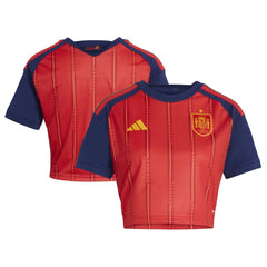 Spain National Team Women's FIFA x World Cup 2026 Home Cropped Replica Jersey Red - Adidas