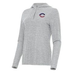 Cincinnati Reds Antigua Women's Daybreak Quarter-Zip Hoodie - Heather Gray - MLB Sale