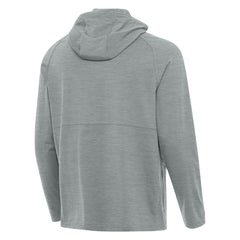 Arizona Diamondbacks Antigua Spikes Stars and Stripes Team Logo Quarter-Zip Pullover Hoodie - Heather Gray - MLB Discount