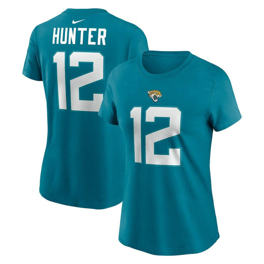 Nike Travis Hunter Jacksonville Jaguars Women's Name & Number T-Shirt Teal