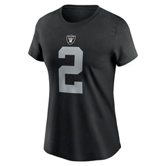 Nike Ashton Jeanty Las Vegas Raiders Women's Name & Number T-Shirt Black
