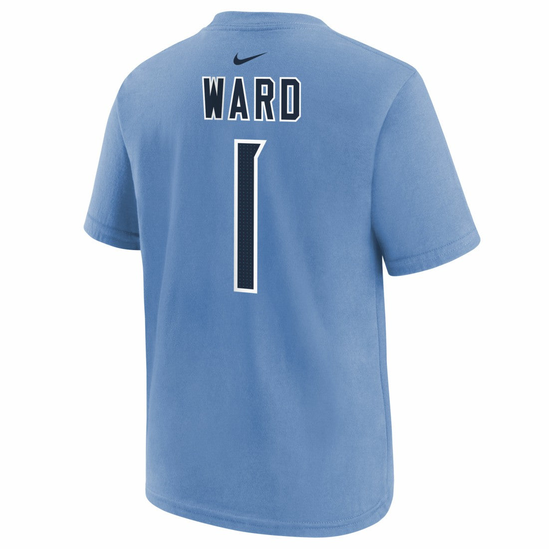 Nike Cam Ward Tennessee Titans Youth 2025 NFL Draft First Round Pick Name & Number T-Shirt Navy
