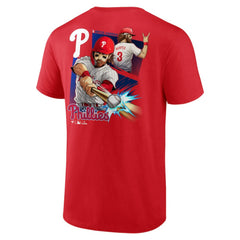 Bryce Harper Philadelphia Phillies Anime Player T-Shirt - Red - MLB Lifestyle