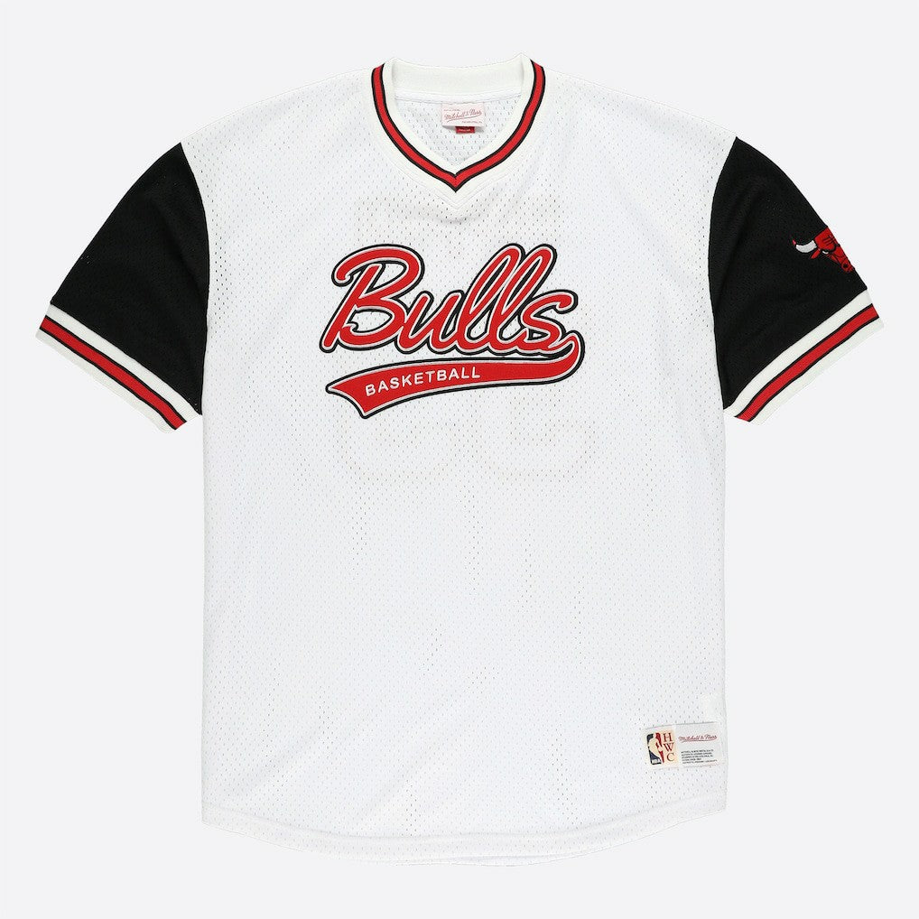 Scottie Pippen Chicago Bulls Player Mesh V-Neck Shirt for sale White | Mitchell & Ness online