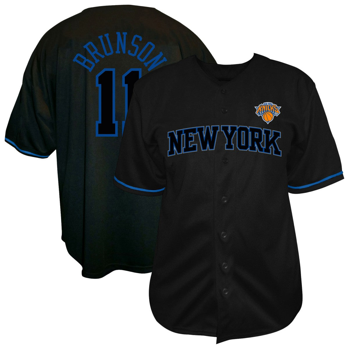 Jalen Brunson New York Knicks Big & Tall Name & Number Fashion Jersey Black | Fanatics discount