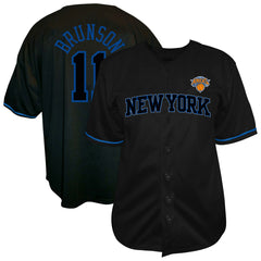 Jalen Brunson New York Knicks Big & Tall Name & Number Fashion Jersey Black | Fanatics discount