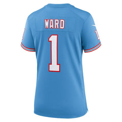 Nike Cam Ward Tennessee Titans Women's 2025 NFL Draft 2nd Alternate Game Jersey Light Blue