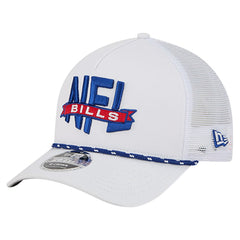 Buffalo Bills New Era NFL 9FORTY A-Frame M-Crown Adjustable Trucker Hat White