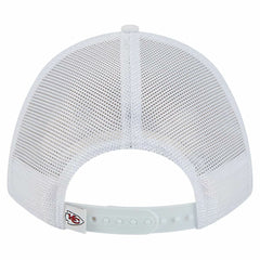 Kansas City Chiefs New Era NFL 9FORTY A-Frame M-Crown Adjustable Trucker Hat White