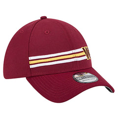 Washington Commanders New Era Stripes 39THIRTY Flex Hat Burgundy