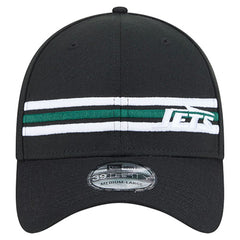 New York Jets New Era Stripes 39THIRTY Flex Hat Black