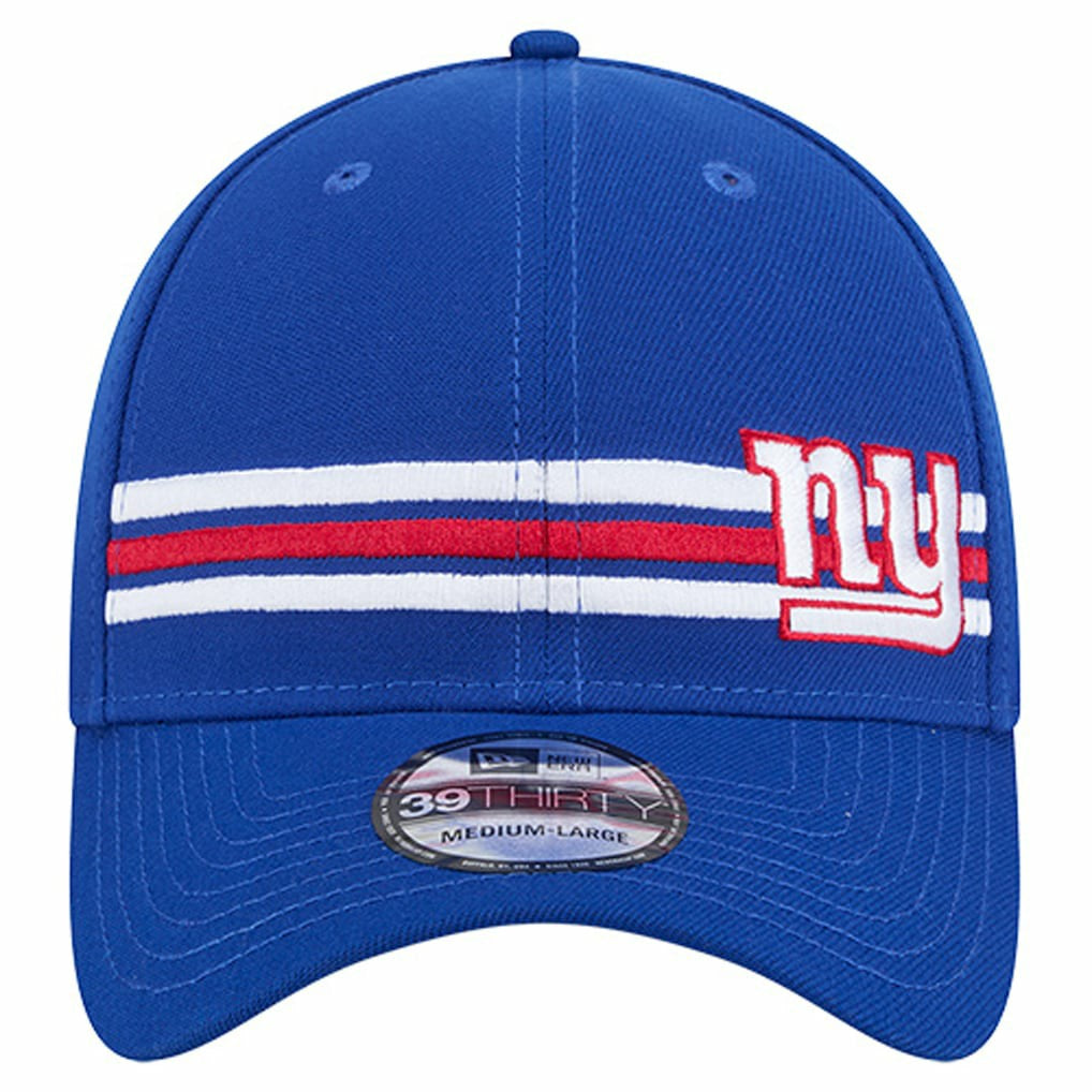 New York Giants New Era Stripes 39THIRTY Flex Hat Royal
