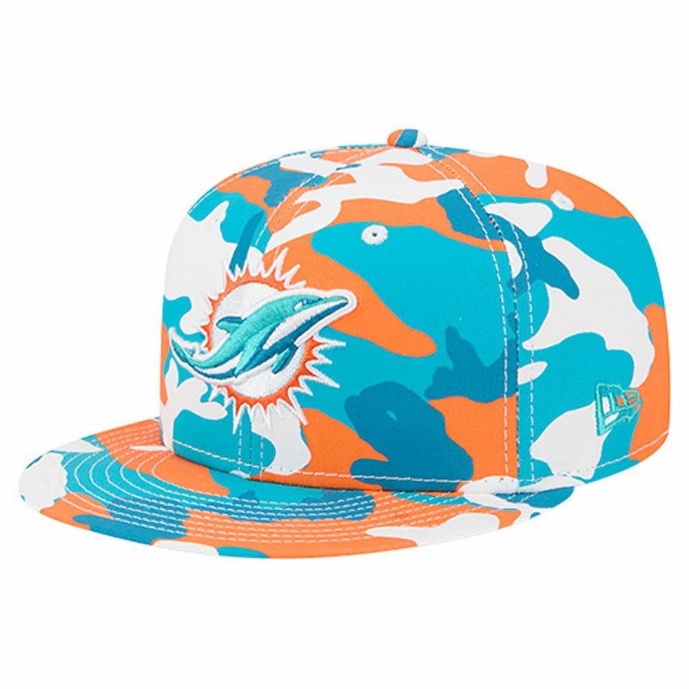 Miami Dolphins New Era 59FIFTY Fitted Hat Orange/Aqua