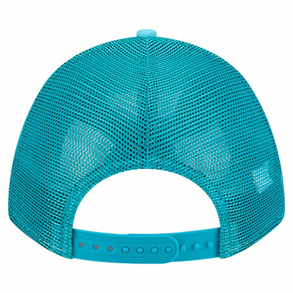 Miami Dolphins New Era Gas Station 9FORTY A-Frame M-Crown Adjustable Trucker Hat Aqua