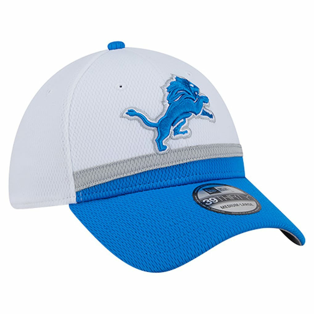 Detroit Lions New Era Dashmark Rays 39THIRTY Flex Hat White/Blue
