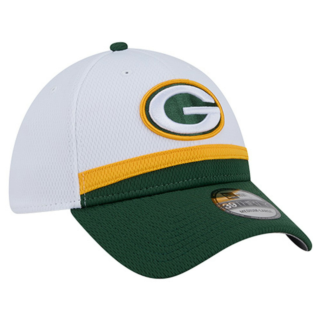 Green Bay Packers New Era Dashmark Rays 39THIRTY Flex Hat White/Green