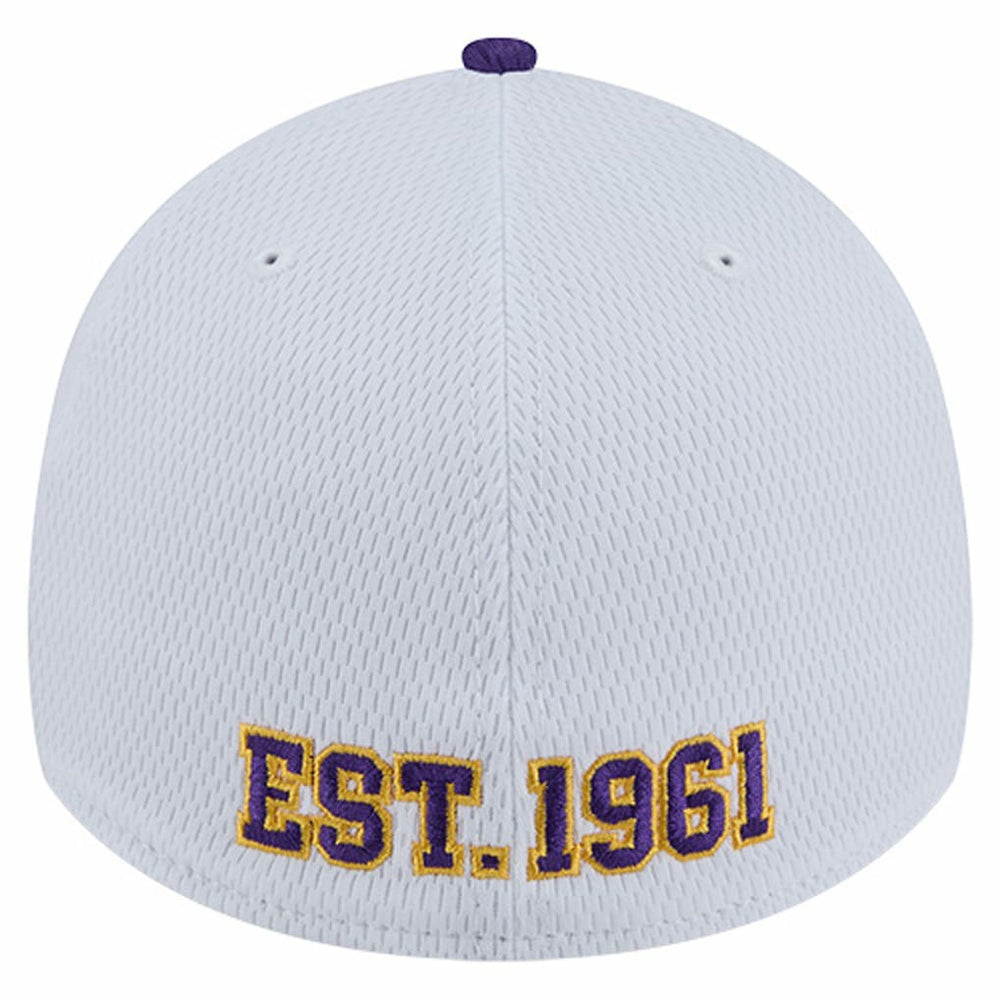 Minnesota Vikings New Era Dashmark Rays 39THIRTY Flex Hat White/Purple