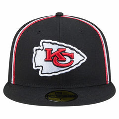 Kansas City Chiefs New Era Soutache 59FIFTY Fitted Hat Black