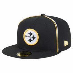 Pittsburgh Steelers New Era Soutache 59FIFTY Fitted Hat Black