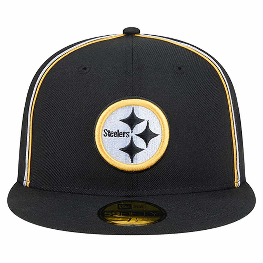 Pittsburgh Steelers New Era Soutache 59FIFTY Fitted Hat Black