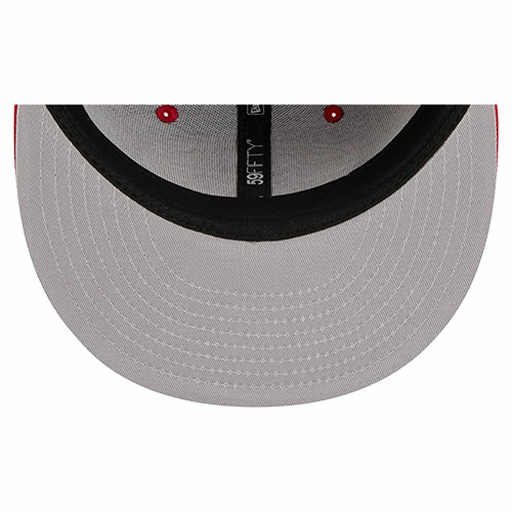 San Francisco 49ers New Era Group Chat 59FIFTY Fitted Hat Scarlet