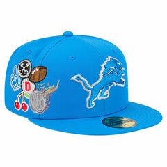 Detroit Lions New Era Group Chat 59FIFTY Fitted Hat Blue