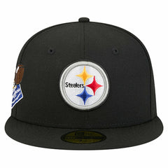 Pittsburgh Steelers New Era Group Chat 59FIFTY Fitted Hat Black