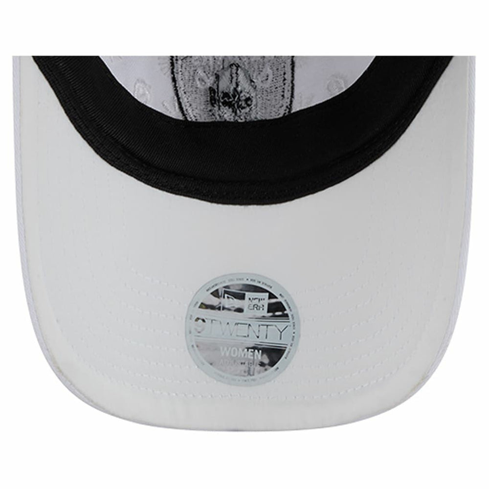 Las Vegas Raiders New Era Women's Floral 9TWENTY Adjustable Hat White