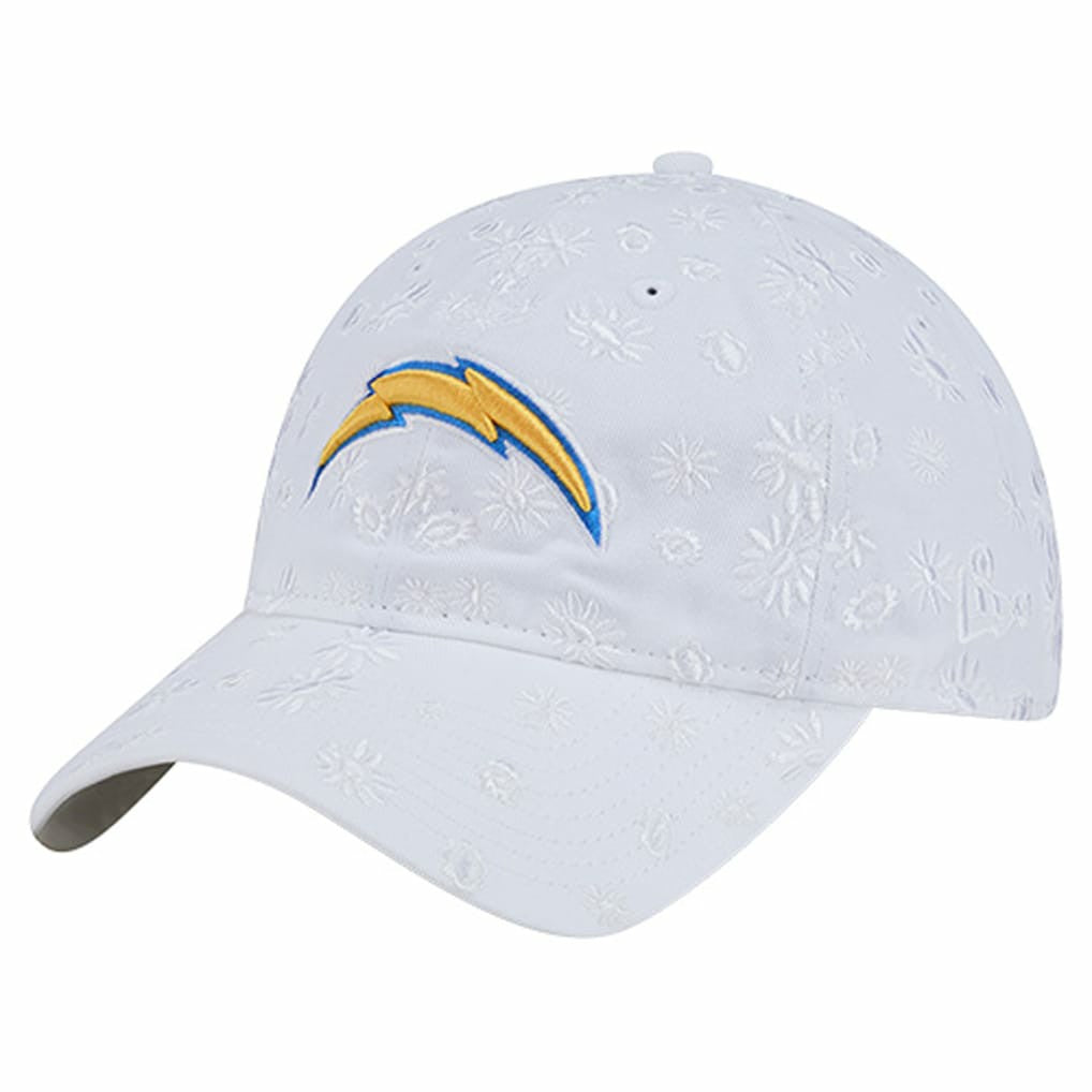 Los Angeles Chargers New Era Women's Floral 9TWENTY Adjustable Hat White