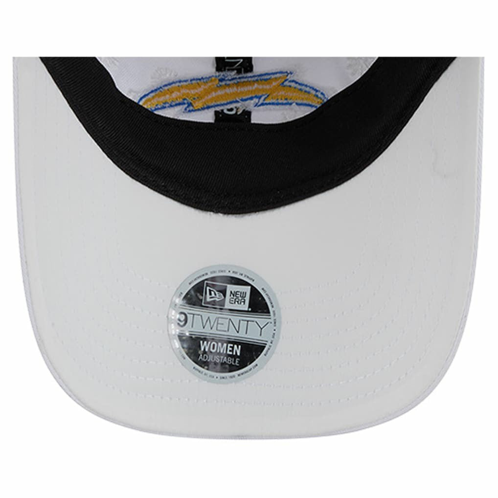 Los Angeles Chargers New Era Women's Floral 9TWENTY Adjustable Hat White