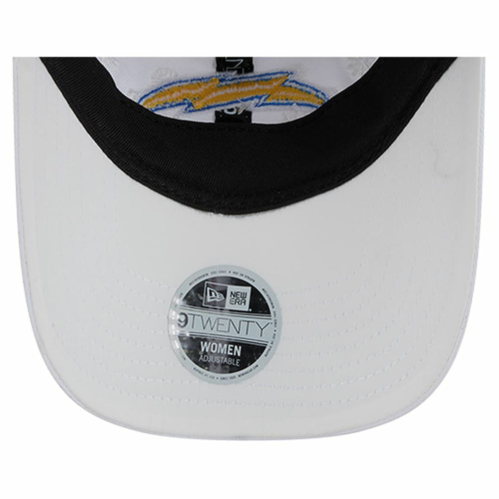 Los Angeles Chargers New Era Women's Floral 9TWENTY Adjustable Hat White