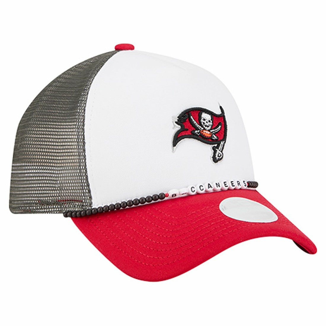 Tampa Bay Buccaneers New Era Women's Friendship Bracelet 9FORTY Adjustable Hat White/Red